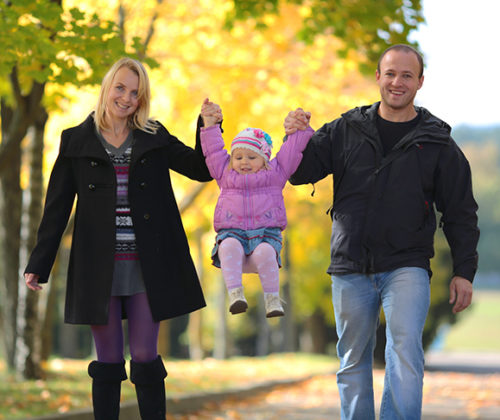 family in the park